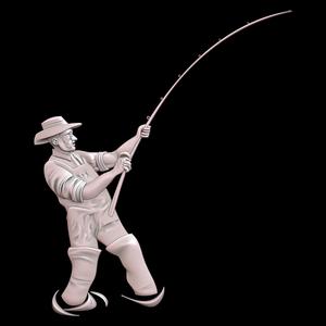 3D Model STL File for CNC Router Laser & 3D Printer Fishermen
