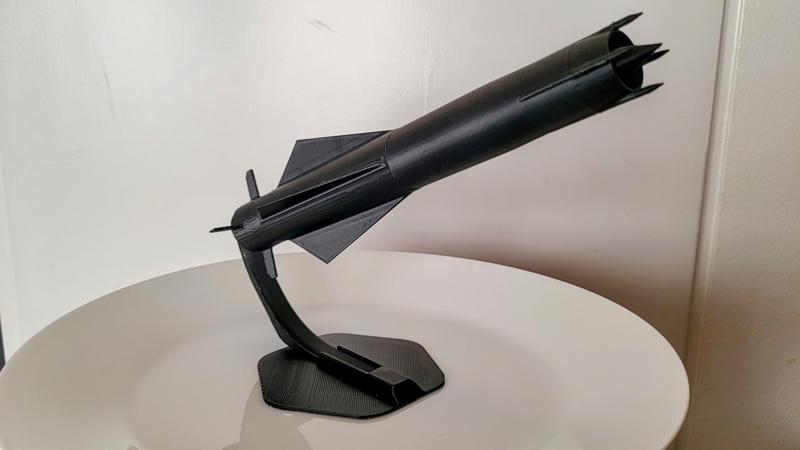 Sea Dart Anti Aircraft Missile Model With Display Base
