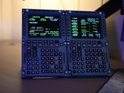WinWing MCDU Vertical Mount with Dual CDU Option