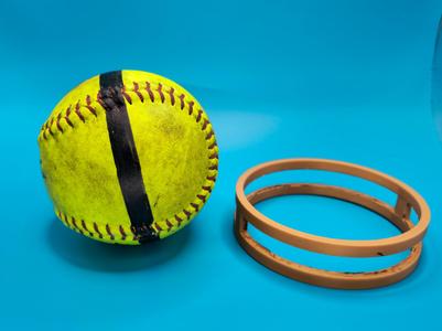 Softball spin line marker