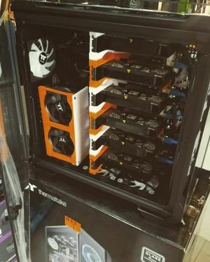GPU HOLDER internal and external support with venturi effect and Fan support up to 300mm GPU