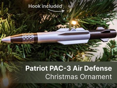 Patriot PAC-3 Air Defense Christmas Ornament
