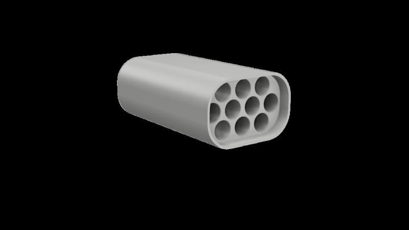 10 Slot Cigarette Case W/ Lid