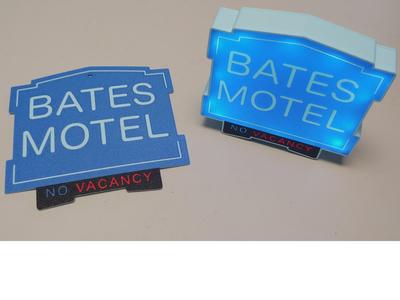 Bates Motel Sign or Light Box AMS