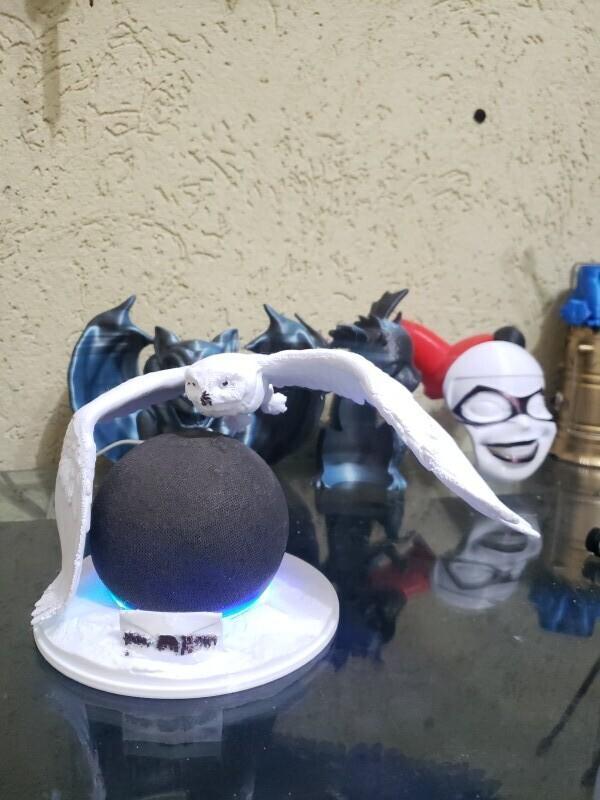 Suporte Alexa Echo Dot 4a e 5a. Geração Hedwig Flying Harry Potter