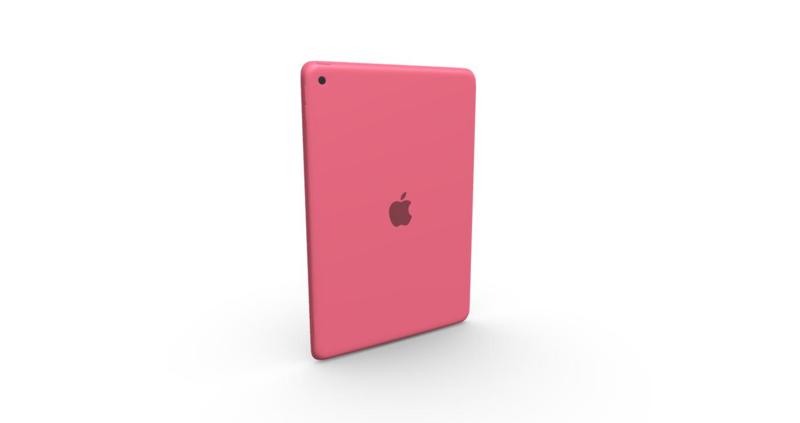 Apple iPad 10.2 inch (9th Gen) Pink Color - Elegant Tablet 3D Model