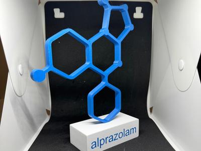 Alprazolam Molecule – Fun 3D Printed Model