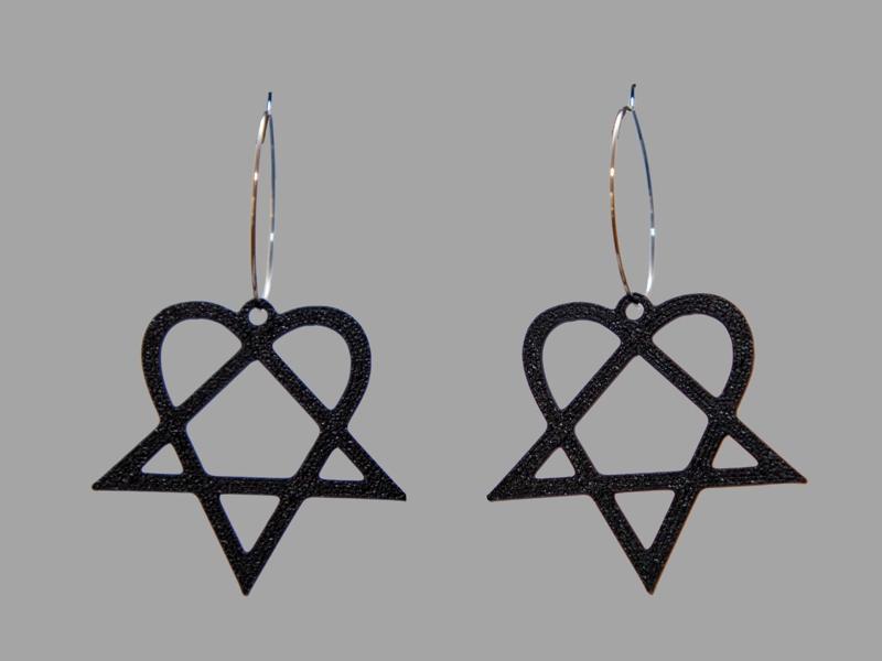 Heartagram HIM earrings