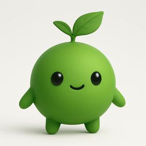 Kawaii Green Apple