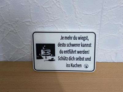 Refrigerator Magnet Sign with Saying