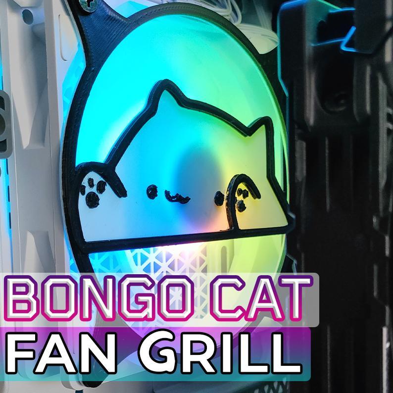 VENTILATEUR GRILLE PC 120 MM - Bongo Cat
