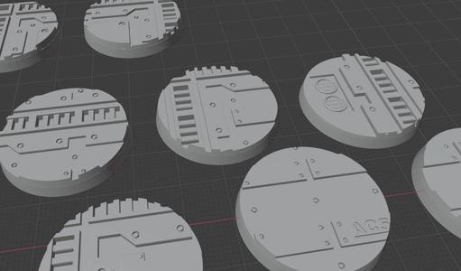 25,32,40mm bases for grimdark city