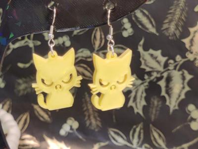 Angry Cat Earrings, Grumpy Cat, Cat Lover Gift
