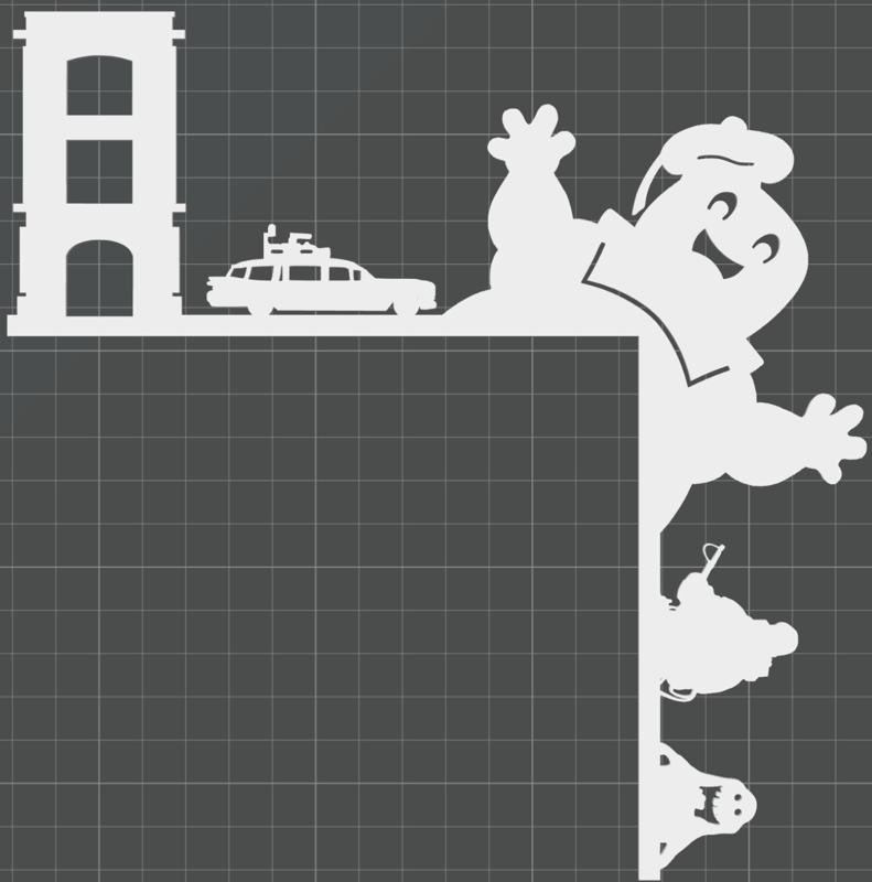 Ghostbusters door corner decoration