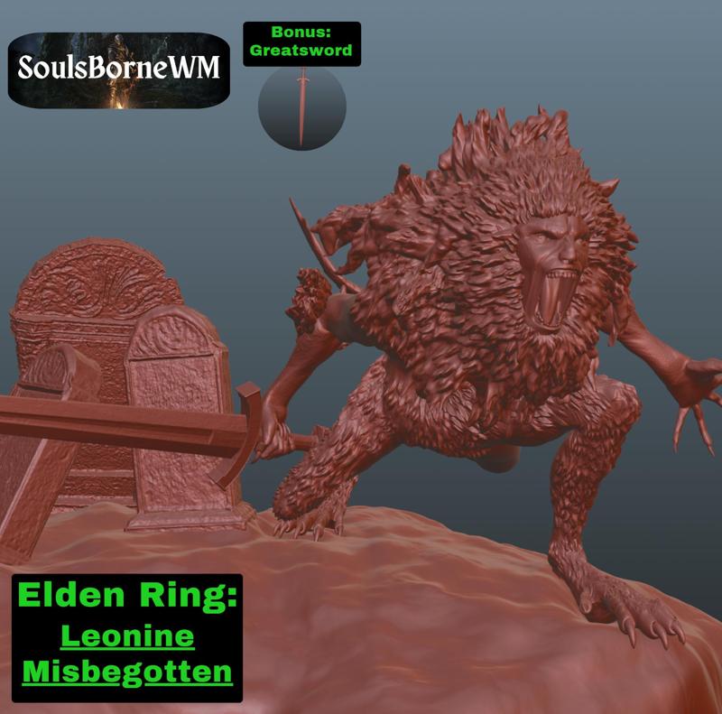 Elden Ring: Leonine Misbegotten (Bonus Greatsword)