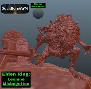 Elden Ring: Leonine Misbegotten (Bonus Greatsword)