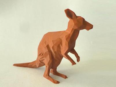 Low-Poly Kangaroo / känguru