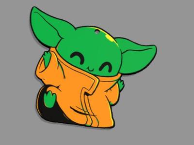 Cute baby Yoda 