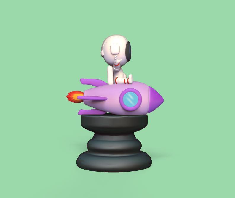 Space Chess - Spaceship Astronaut - Knight