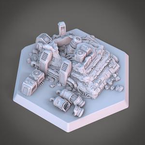 destroyed building battletech