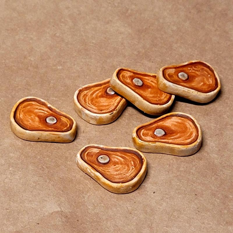 Meat (steak) - board game resource tokens