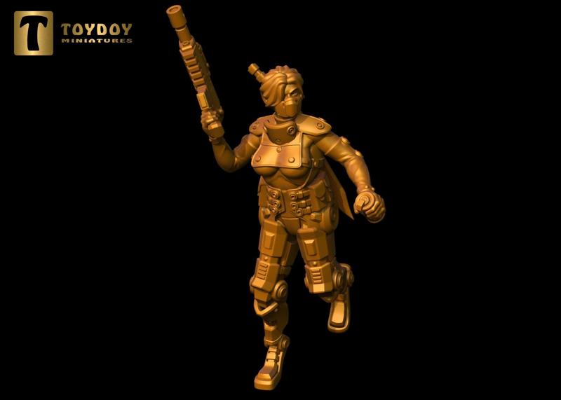 SCI-FI Miniature women soldier-Model 12