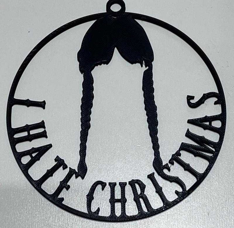 Wednesday I hate Christmas Tree Ornament