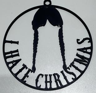 Wednesday I hate Christmas Tree Ornament