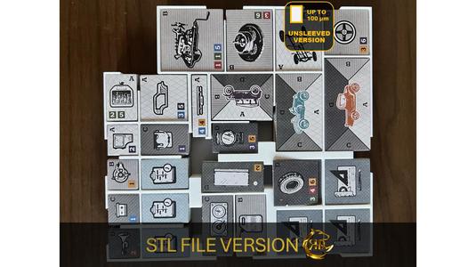 Horseless Carriage Board Game Organizer | Insert | Premium Storage Solution UNSLEEVED Version STL file for 3D printing