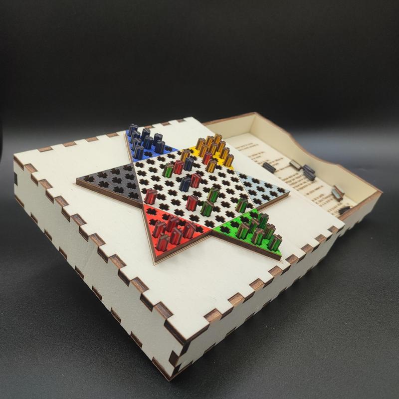 Chinese checkers lasercut 3mm and 5mm