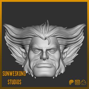 X-Men The Animated Series Style Beast Neutral Angry Headsculpt