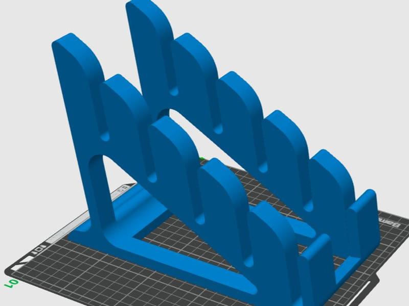 Rack for foil stabs