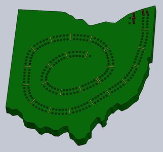Ohio Cribbage Board