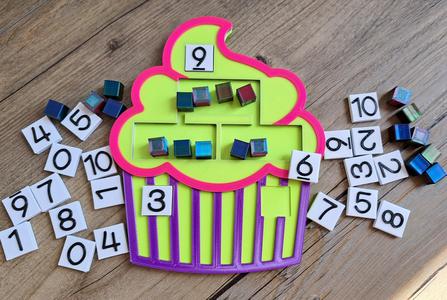 Cupcake math model / splitsen / splits-cupcake