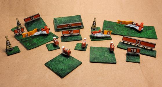 Unofficial marketing tile set upgrade compatible with Food Chain Magnate (+organizers)