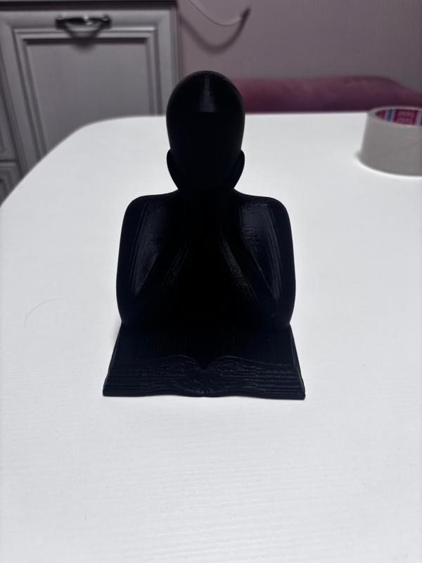 Person reading a book