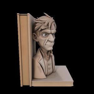 Detective-Inspired Character Bookend Bust