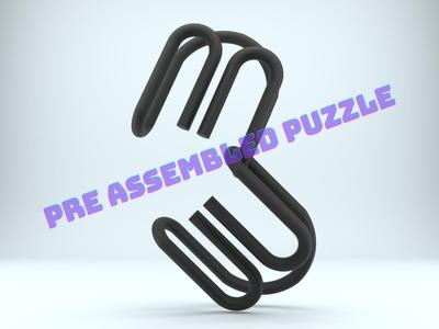 Pre-assembled puzzle