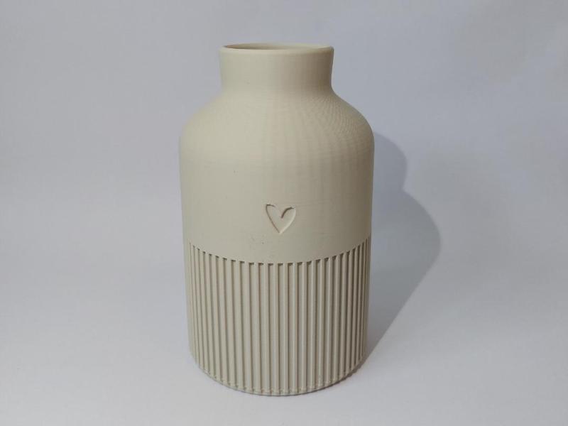 Modern Vase with Heart