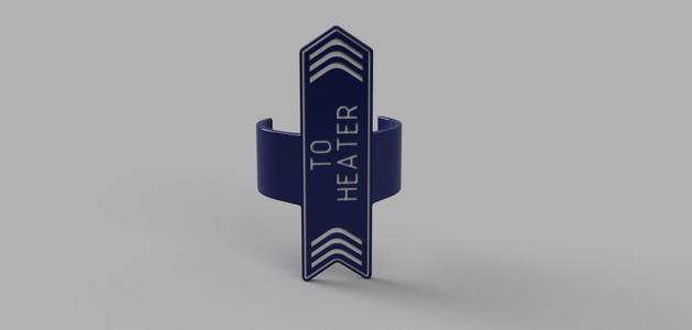 Pool Plumbing Tags - "To Heater"