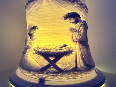 Away in a Manger Tea Light Bell