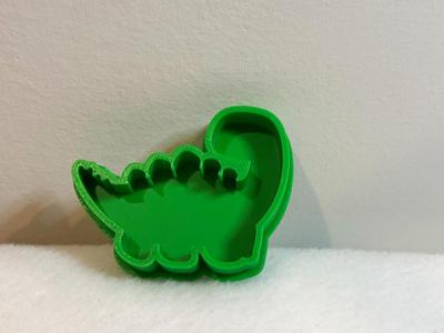 Dinosaur play doh cookie cutter