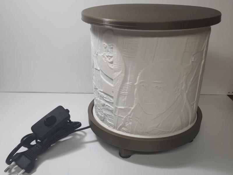 18cm Diameter Lithophane Lamp