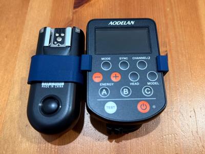 Clip for Yongnuo RF603 II to Aodelan Flash Remote