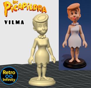 Vilma Flintstones - The Flintstones 3D figure Retro Infinity style (90mm) | vinyl collectible