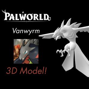 Vanwyrm 3D Model! - Palworld