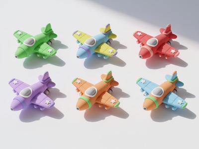 Patriotic Five-Pointed Star Mini Plane Toy Plane World