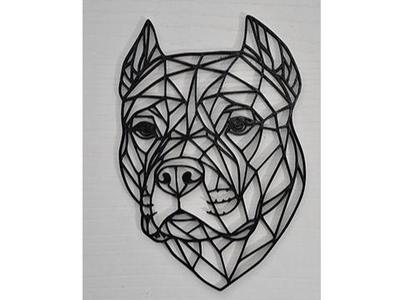 Pitbull wall art decoration.
