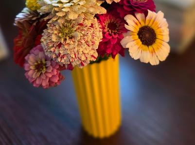 Ribbed Vase