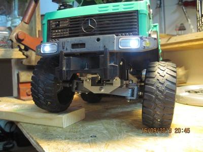 Printed front axle for Mercedes Unimog 1:16 model truck